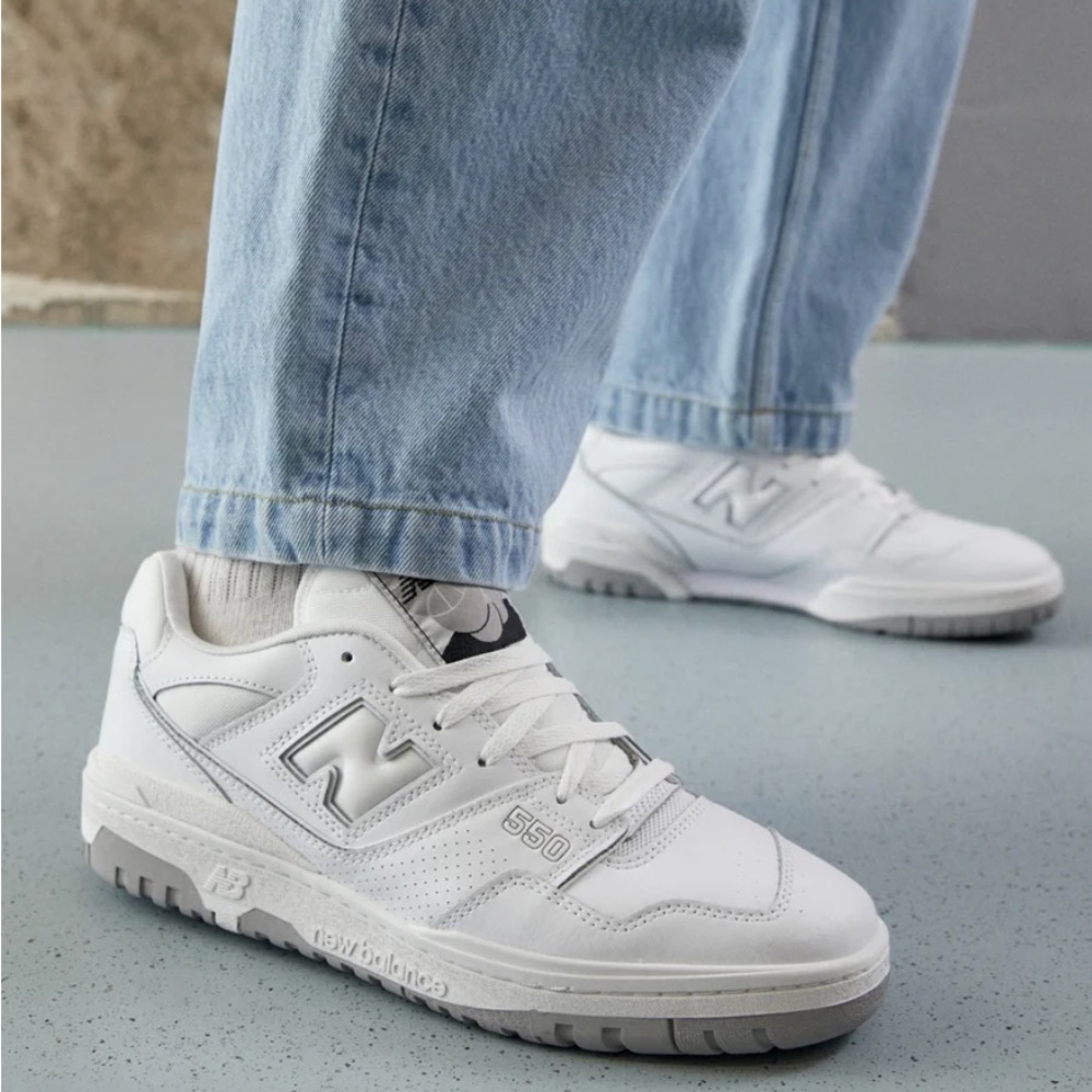 New Balance 550 Sneakers – EU 37.5 – All White – Leather – Iconic
